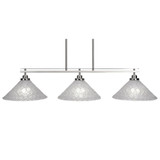 Odyssey 3 Light Oversized Linear Island Pendant by Toltec - 2636-445-9-445