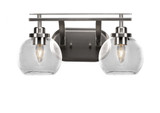 Odyssey 2 Light Vanity Light 16.75 Inch Length by Toltec - 2612-BN-4100