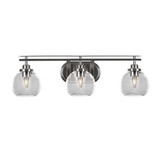 Odyssey 3 Light Vanity Light 27.75 Inch Length by Toltec - 2613-BN-4100