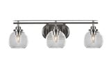 Odyssey 3 Light Vanity Light 27.75 Inch Length by Toltec - 2613-BN-4100