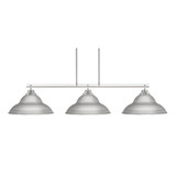 Odyssey 3 Light Large Linear Island Pendant 10 Inch Tall by Toltec - 2633-94