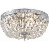 Ceiling Mount 3 Light 12 Inch Wide Flush Mount by Crystorama - 712