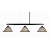 Odyssey 3 Light Oversized Island Pendant 42 Inch Wide by Toltec - 2636-MB-603
