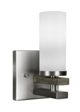Belmont 1 Light Cylinder Glass Wall Sconce 8.25 Inch Wide by Toltec - 2711-225-825-