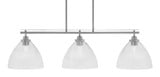 Odyssey 3 Light Island Pendant 43.25 Inch Length by Toltec - 2636-MB-4630
