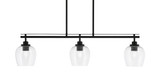 Odyssey 3 Light Small Island Pendant 9 Inch Tall by Toltec - 2636-MB-4810