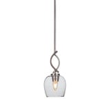 Monterey 1 Light Stem Hung Small Pendant by Toltec - 2901-MBWG-4812