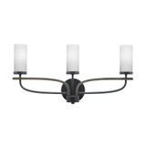 Monterey 3 Light Vanity Light 22.5 Inch Length by Toltec - 2913-MBWG-800