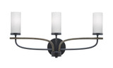 Monterey 3 Light Vanity Light 22.5 Inch Length by Toltec - 2913-MBWG-800