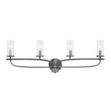 Monterey 4 Light Vanity Light 32.25 Inch Length by Toltec - 2914-GPDW-800