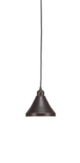 Vintage 1 Light Small Pendant 7 Inch Tall by Toltec - 282-7-7-