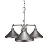 Vintage 3 Light Medium Chandelier by Toltec 283-24195