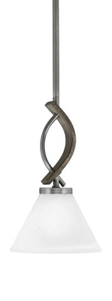 Monterey 1 Light Small Pendant 11.25 Inch Tall by Toltec - 2901-MBDW-312