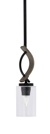 Monterey 1 Light Steel Mini Pendant 13 Inch Tall by Toltec - 2901-MBDW-300