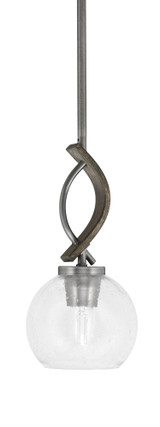 Monterey 1 Light Mini Pendant 11.75 Inch Tall by Toltec - 2901-MBDW-4100