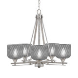Uptowne 5 Light Medium Chandelier by Toltec 325-AS-4612 - 325-AS-4612