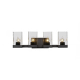 Nouvelle 4 Light Vanity Light 24 Inch Length by Toltec - 3124-ES-530