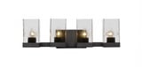 Nouvelle 4 Light Vanity Light 24 Inch Length by Toltec - 3124-ES-530