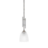 Uptowne 1 Light Steel Mini Stem Hung Pendant 17.75 Inch Tall by Toltec - 320-DG-500