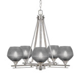 Uptowne 5 Light Medium Chandelier by Toltec 325-AS-4622