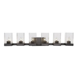 Nouvelle 6 Light Vanity Light 37 Inch Length by Toltec - 3126-ES-530
