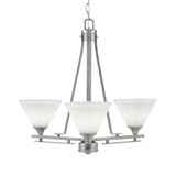Uptowne 3 Light Small Chandelier by Toltec 323-AS-312