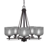 Uptowne 5 Light Medium Chandelier by Toltec 325-DG-4612
