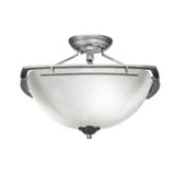 Uptowne 3 Light 15 Inch Wide Semi Flush Mount by Toltec - 321-15117515