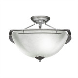Uptowne 3 Light 15 Inch Wide Semi Flush Mount by Toltec - 321-15117515