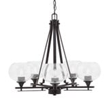 Uptowne 5 Light Medium Chandelier by Toltec 325-DG-202 - 325-DG-202