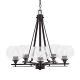Uptowne 5 Light Medium Chandelier by Toltec 325-DG-202 - 325-DG-202