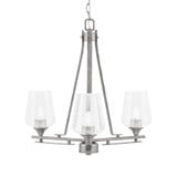Uptowne 3 Light Small Chandelier by Toltec 323-AS-210 - 323-AS-210