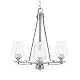 Uptowne 3 Light Small Chandelier by Toltec 323-AS-210 - 323-AS-210