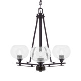 Uptowne 3 Light Medium Chandelier by Toltec 323-AS-202 - 323-AS-202