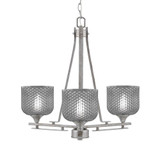 Uptowne 3 Light Small Chandelier by Toltec 323-AS-4612