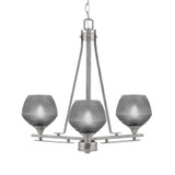 Uptowne 3 Light Small Chandelier by Toltec 323-AS-4622