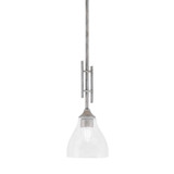 Uptowne 1 Light Small Stem Hung Pendant 18.75 Inch Tall by Toltec - 320-DG-4760