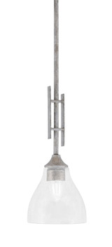 Uptowne 1 Light Small Stem Hung Pendant 18.75 Inch Tall by Toltec - 320-DG-4760