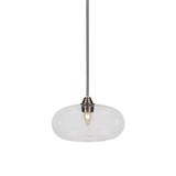 Paramount 1 Light Medium Pendant 13 Inch Wide by Toltec - 3401-13-11-