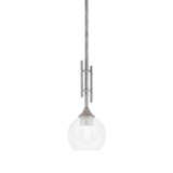 Uptowne 1 Light Mini Stem Hung Pendant 17.75 Inch Tall by Toltec - 320-DG-4100