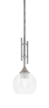 Uptowne 1 Light Mini Stem Hung Pendant 17.75 Inch Tall by Toltec - 320-DG-4100