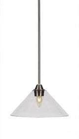 Paramount 1 Light Medium Pendant 12 Inch Wide by Toltec - 3401-12-10-