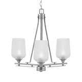 Uptowne 3 Light Small Chandelier by Toltec 323-AS-4250 - 323-AS-4250