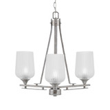 Uptowne 3 Light Small Chandelier by Toltec 323-AS-4250 - 323-AS-4250