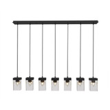 Nouvelle 7 Light Mini Linear Pendant by Toltec - 3217-4-8-48