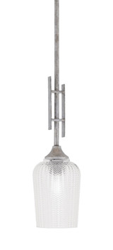 Uptowne 1 Light Steel Mini Stem Hung Pendant 19.25 Inch Tall by Toltec - 320-DG-5054