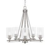 Uptowne 5 Light Medium Chandelier by Toltec 325-DG-300 - 325-DG-300