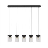 Nouvelle 5 Light Mini Linear Pendant by Toltec - 3215-4-8-36