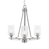 Uptowne 3 Light Small Chandelier by Toltec 323-AS-300 - 323-AS-300