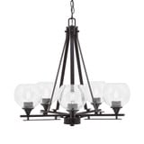 Uptowne 5 Light Medium Chandelier by Toltec 325-DG-500 - 325-DG-500